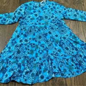 Blue Zara Floral Dress